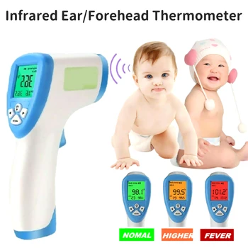 

Handheld Digital Infrared Thermometer Forehead Ear Thermometer for Infants Adult Non Contact Temperature Measurement Meter Tools