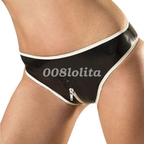

Latex Rubber Gummi Sexy Shorts Underwear Briefs Black Size XXS-XXL