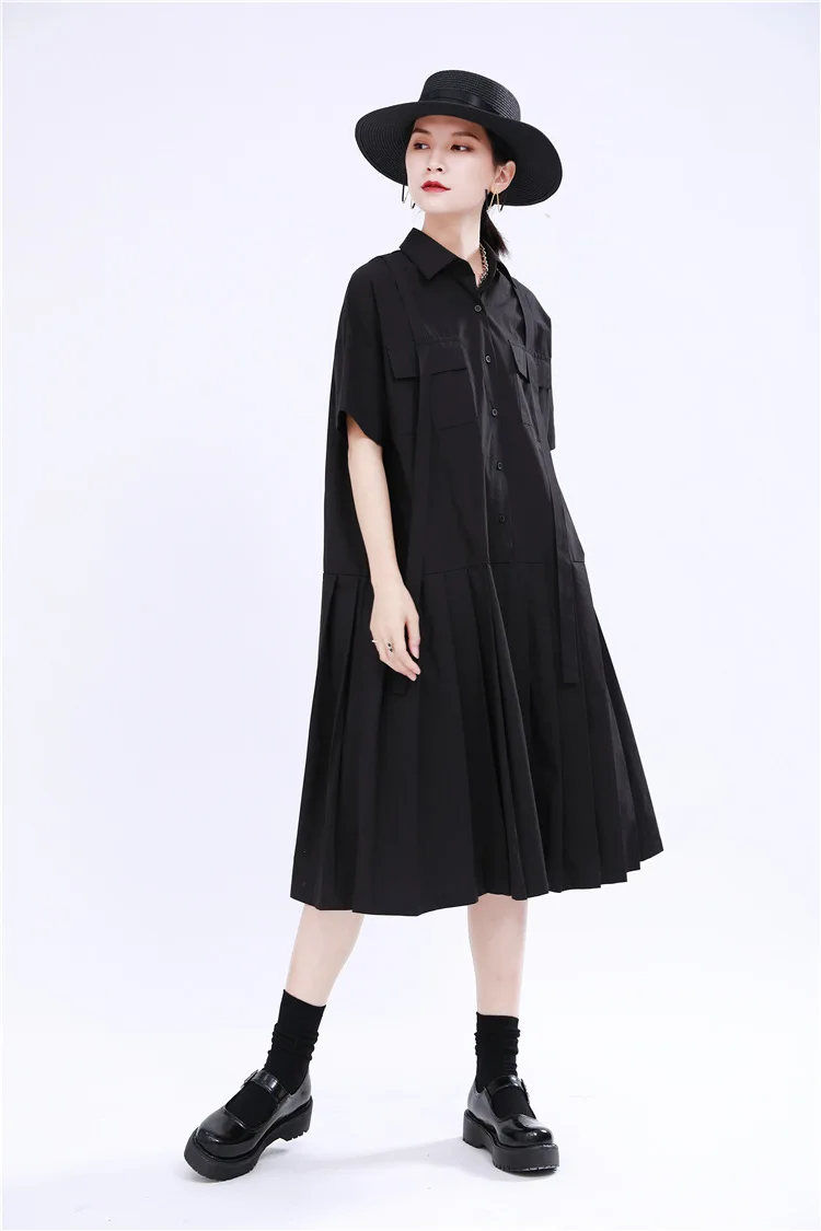 Gaun Blus Berlipat Wanita Perancis 
