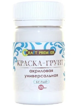 

Paint-Primer 55 ml. Universal “craft Premier”, color: white