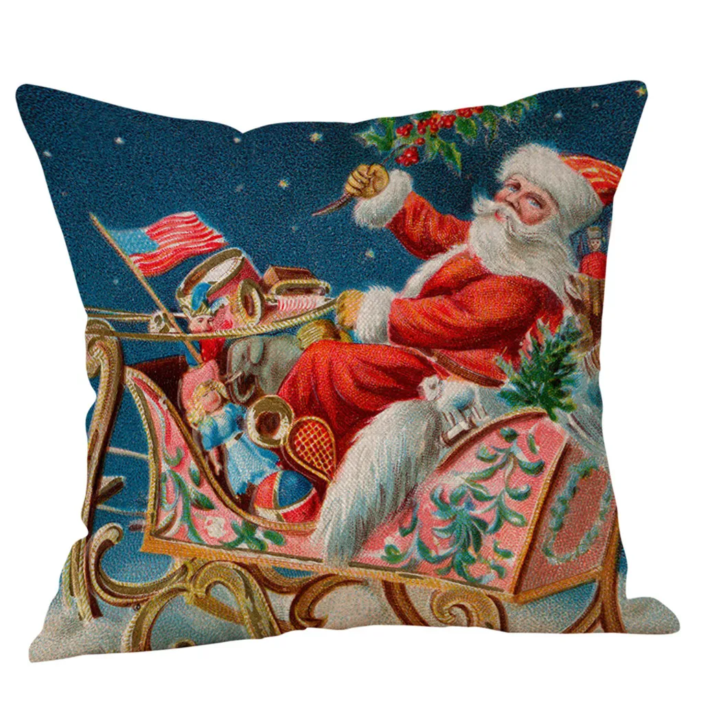 Новая мода наволочка Vogue Merry Christmas наволочки для подушек из хлопка и льна наволочки для диванных подушек домашний декор Yastik Kilifi