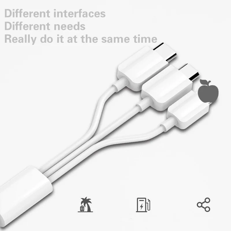 3 в 1 type C 8Pin Micro USB кабель для iPhone 8X7 6 6S Plus iOS 10 9 8 samsung Nokia USB кабели быстрой зарядки шнур
