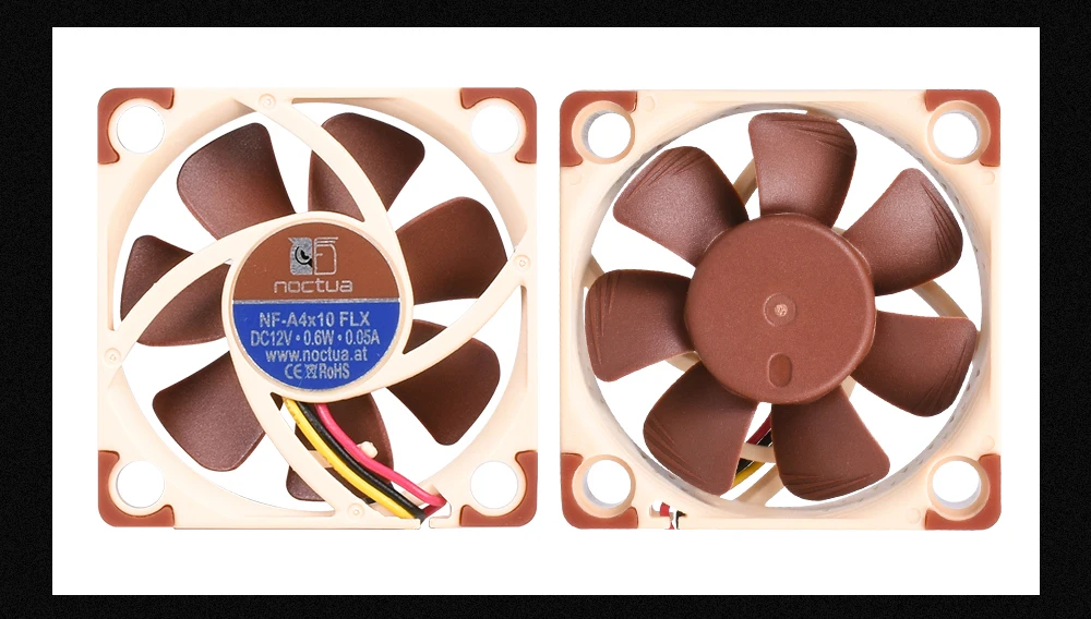 Высокое качество Noctua NF-A4x10 FLX 40 мм 12 В 5 в 40X40X10 Вентилятор охлаждения 4010 бесшумный кулер вентилятор Радиатор 3d принтер запчасти для ENDER 3