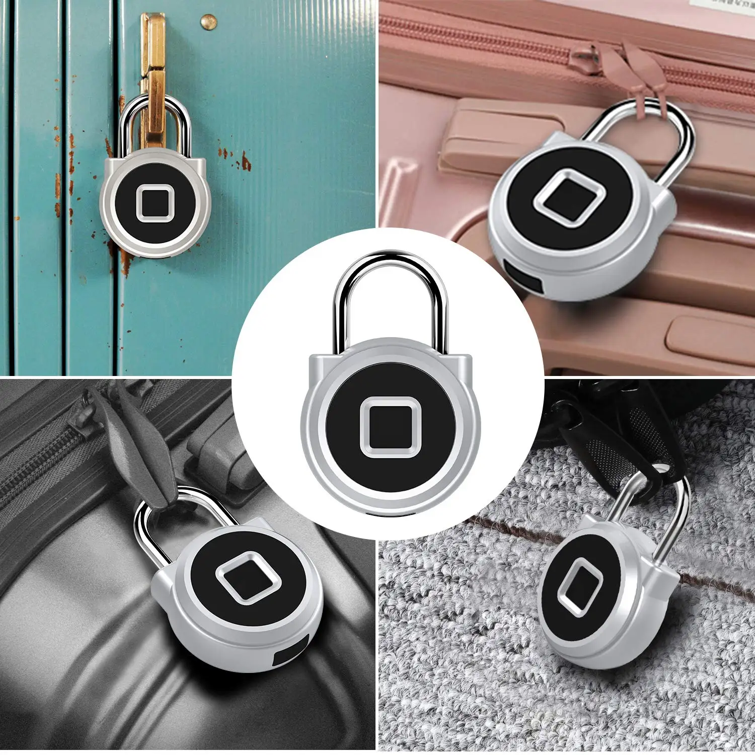 HONTUSEC замок отпечатков пальцев с usb зарядкой, замок без ключа подходит для спорта, рюкзак, шкафчик для тренажерного зала, ящик для инструментов, багаж