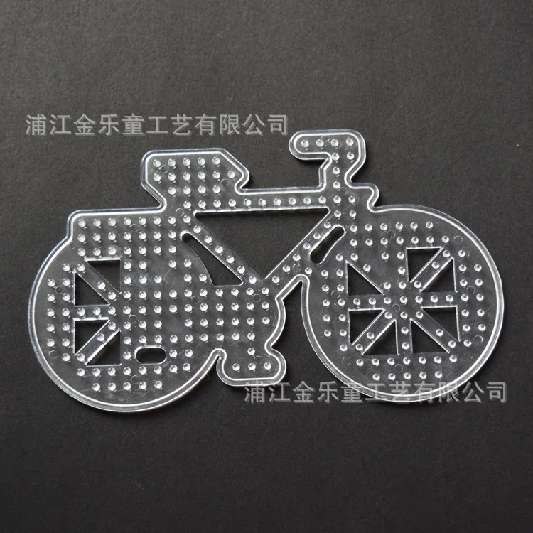 bicycle 5 шт. 5 мм предохранители бусины доски, большие прозрачные колышки наборы, транспортировка стиль, с подарком 5 Lroning бумаги 1 шаблон - Цвет: bicycle