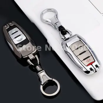 

Car Key Cover Color Stripe Zinc Alloy Remote Fob Shell Case Keychain Chain Skin for Great Wall Haval Coupe H6 H7 H8 H9
