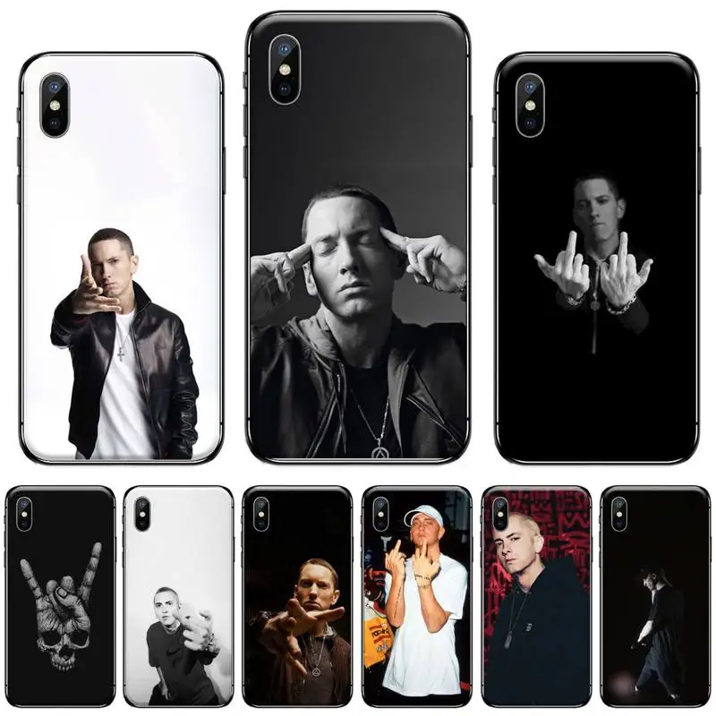 США певец актер Эминем ТПУ Мягкий силиконовый чехол для телефона iphone 5 5s 5c se 6 6s 7 8