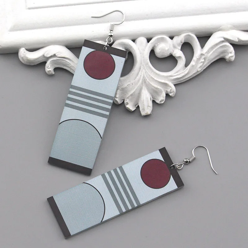 

2019 New Anime Demon Slayer Kimetsu no Yaiba Earring Kamado Tanjirou Nezuko Cosplay Acrylic Earrings For Women men jewelry gifts