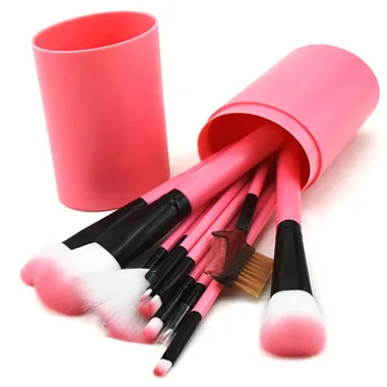 

12 Pc Bucket Makeup Brush Set Tube Brus Set Make Up Artist Eyeshadow Brush Blending Foundation Brush Kit Makeup Comestic Tools
