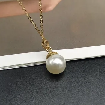 Trendy Summer Shell Imitation Pearl Pendant Necklace For Women Fashion Collar Neck Jewelry Wholesale Dropshipping 4