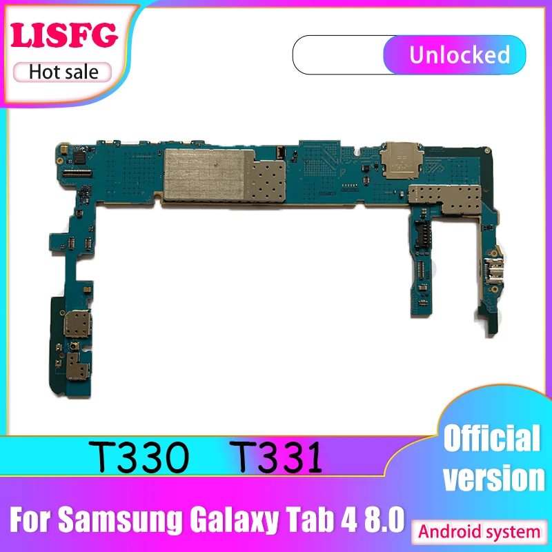 Free shipping Good Tested Original For Samsung Galaxy Tab 4 8.0 T330 T331 Motherboard With Android system Logic Main Board | Мобильные