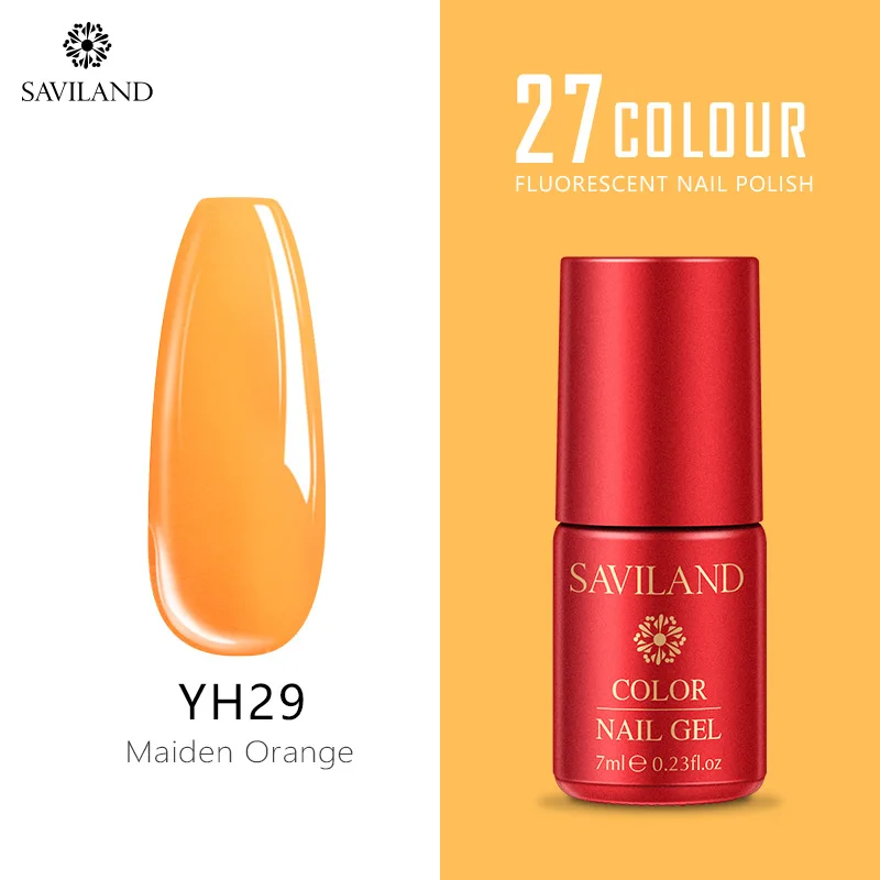 Гель-лак для ногтей Saviland, меняющий цвета радуги, 7 мл, флуоресцентный, неоновый, разноцветный, Гель-лак для ногтей, летний, не впитывается, УФ-гель для ногтей - Цвет: YH29