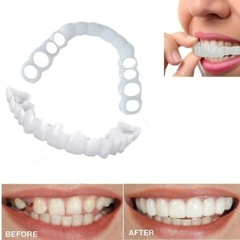 

10Pcs (5 Boxes) Reusable Snaps Perfect Smile Whitening Dentures for Retouching Care Accessories