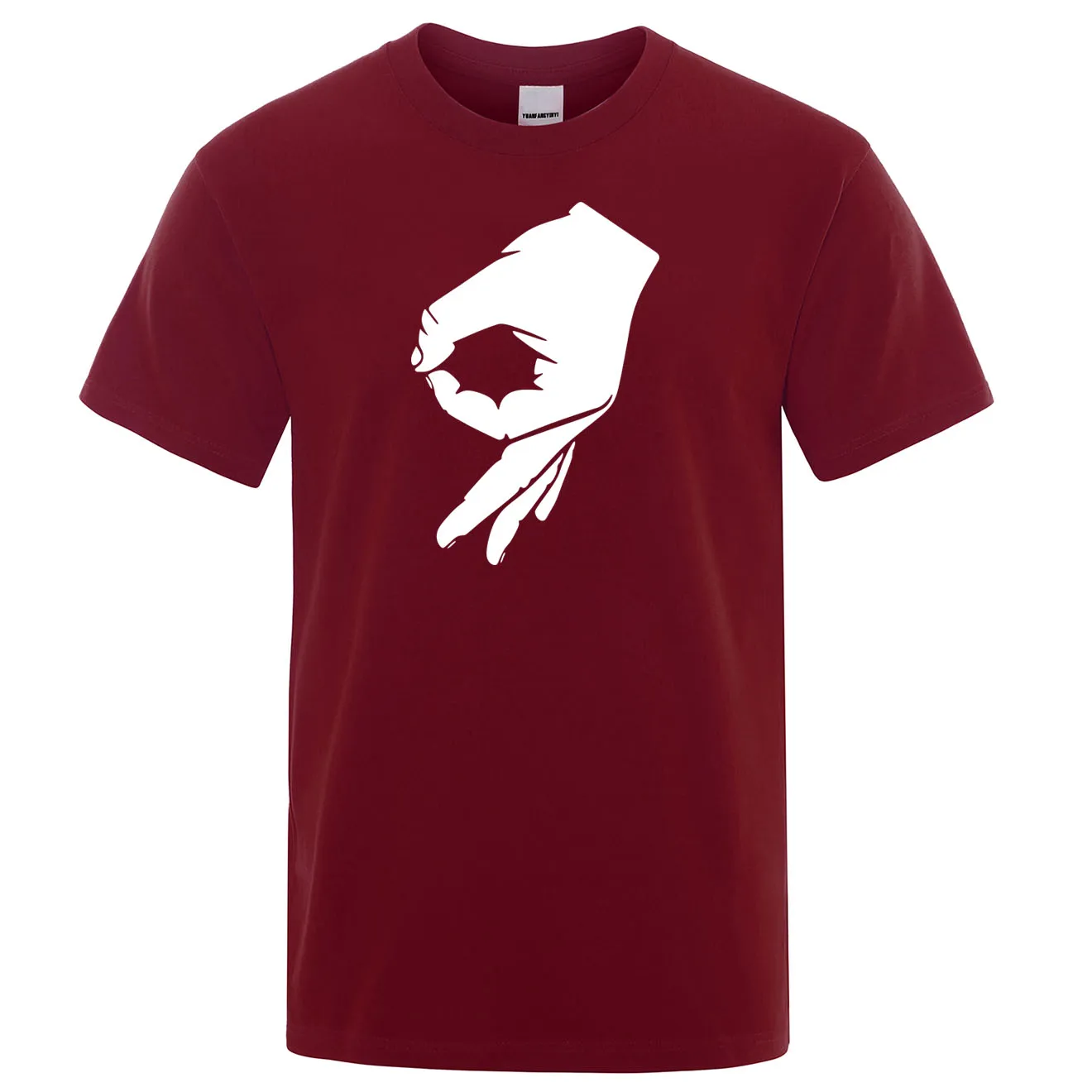 Okay Hand Sign футболка Finger OK Мужская модная футболка хипстер с коротким рукавом мужская футболка летние хлопковые топы брендовая футболка