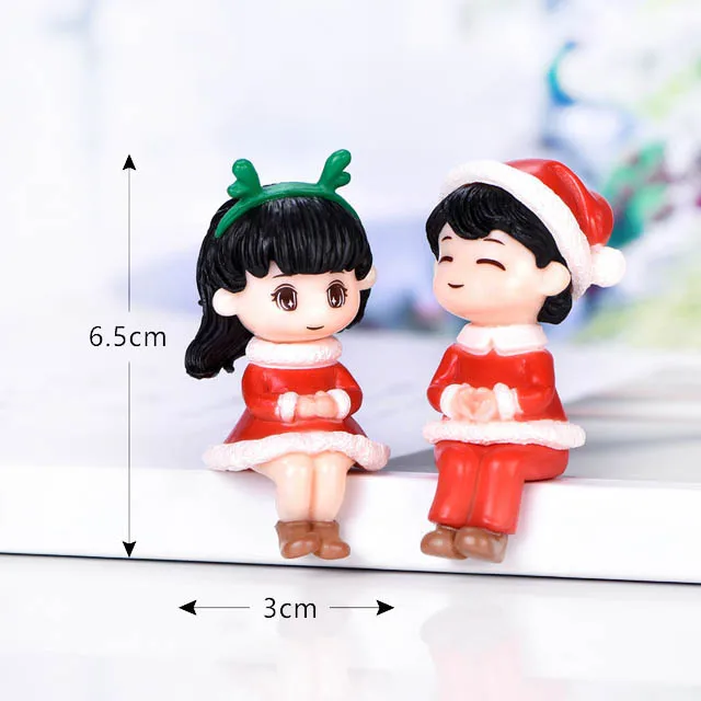 Romantic Miniature Couple Figurines for Wedding Decor and Valentine's Day Gift