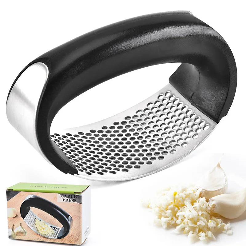 

304 Garlic Press Household Manual Garlic Press Device Kitchen Press With Box Squeezer Handheld Ginger Garlic Tools Easy Operate