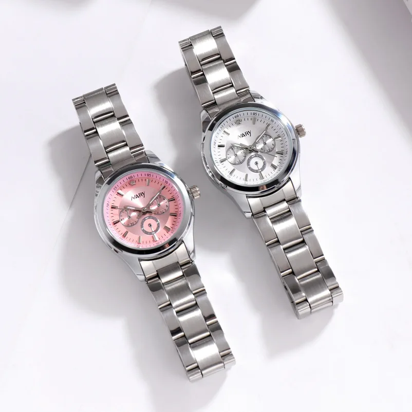 

Nary/NARY Brand Ladies' Watch Simple Casual Three-Eyed Night Light Waterproof Students Quartz Watch