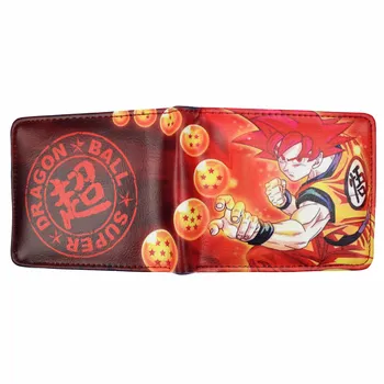 

Dragon Ball Z Wallet Anime Dragon Ball Super Broly Men's Wallet with Coin Pocket Bag Zipper Purses Short Purse