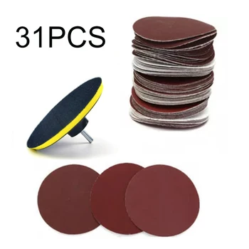 

30pcs Dual Action Hook & Loop Sanding Disc 10/40/120grit 3inch Buffer Pad Kit
