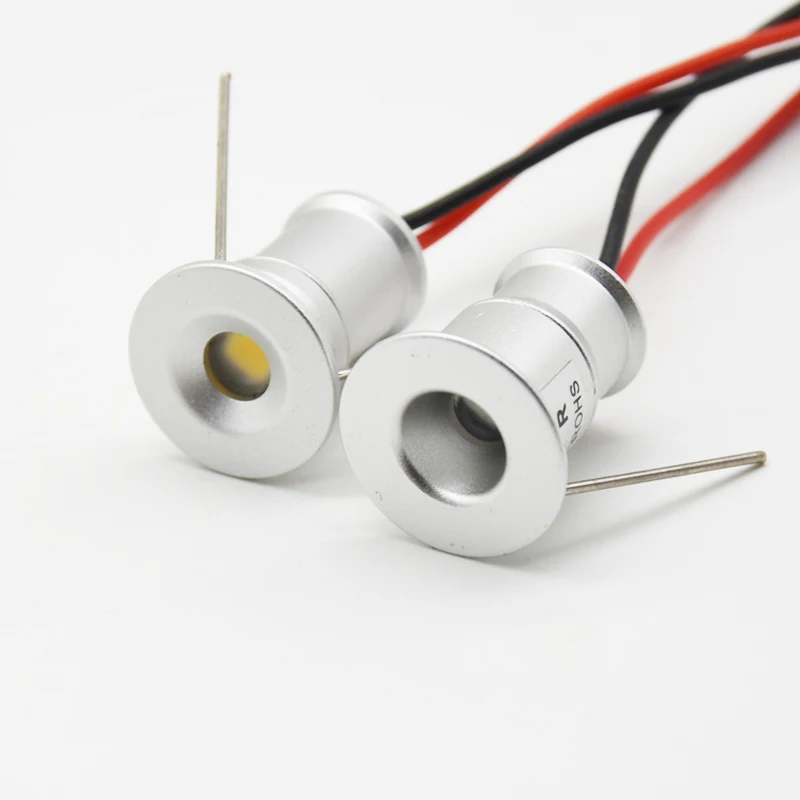 1W Mini LED Downlight 12V RGB Dimmable Spotlight IP65 Staircase Cabinet Light 15mm Bedroom Spot Light Ceiling Downlight 3