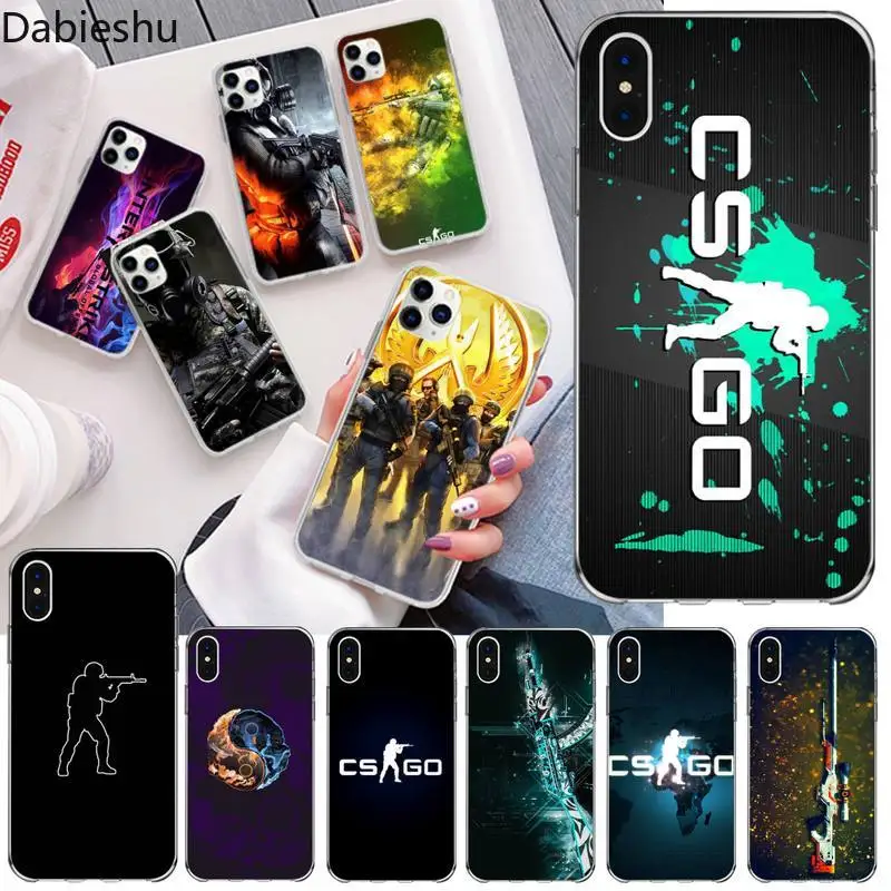 Чехол для телефона с играми Counter Strike cs go iphone 12 pro max 11 XS MAX 8 7 6 6S Plus X 5S SE 2020 XR|Бамперы| |