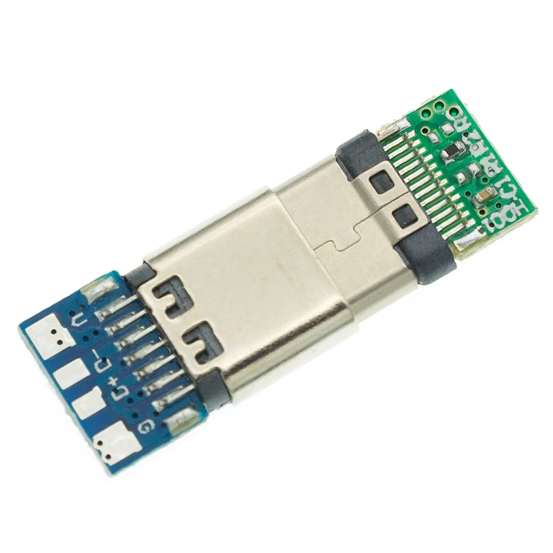 10 stücke USB 3,1 Typ-C Anschluss 24 Pins Männlich/Weibliche Buchse Buchse Adapter zu Löten Draht & kabel 24 Pins Unterstützung PCB Board – Detail 7