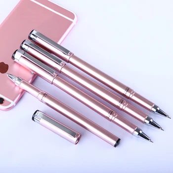 

5PC High Quality Solid Color Black Ink Unisex Pen 0.5mm Needle Gel Pen Office Learning Writing Pen School Supply