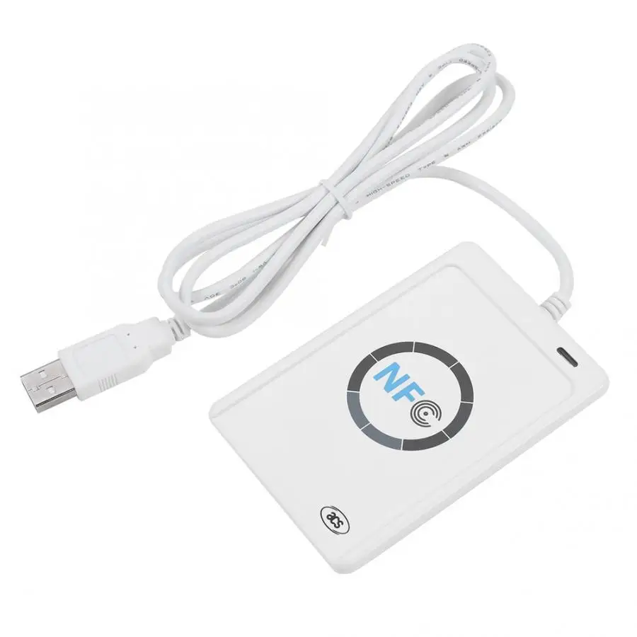 Постоянный ток, 5В, ACR122U RFID Считыватель Бесконтактных Смарт ридер от производителя/USB микросхемой чипом микропроцессорные карты Копир Дубликатор duplo и записи программное обеспечение USB ISO/IEC 18092 13,56 МГц