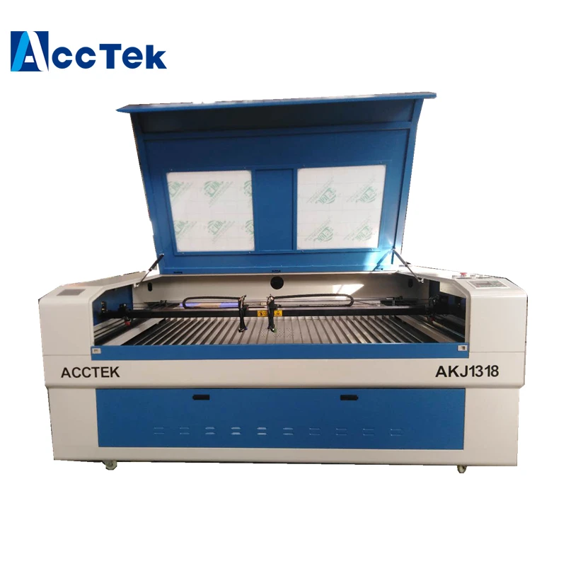 1300*1800mm Co2 Acrylic high precision double laser engraving head machine for wood,mdf,plastic,paper