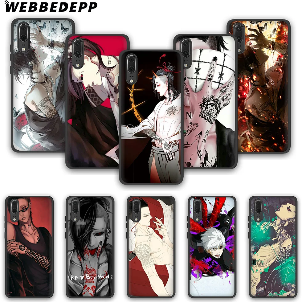 WEBBEDEPP Tokyo Ghoul Uta Модный мягкий чехол для телефона Huawei P10 P20 P30 Lite Pro Y6 Y7 Prime 2018 Y9 2019 |
