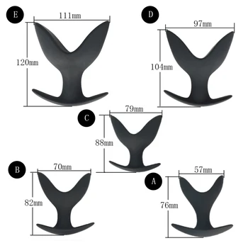 Adult Toy Silicone Anal Speculum Dildo Butt Plug Adult Sex Toys Unisex Opening Hollow Anal Plug Auns Vaginal Dilator Sex Product 2