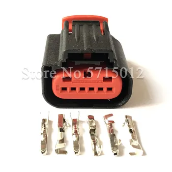 

6 Hole Waterproof Car Accelerator Pedal Position Sensor Plug 1438153-5 Throttle Pedal Auto Connector For FORD