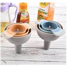 3 шт. 4 в 1 съемный фильтр Многофункциональный Воронка набор фильтр масленка для кухни дома заливки масла и упаковки вина