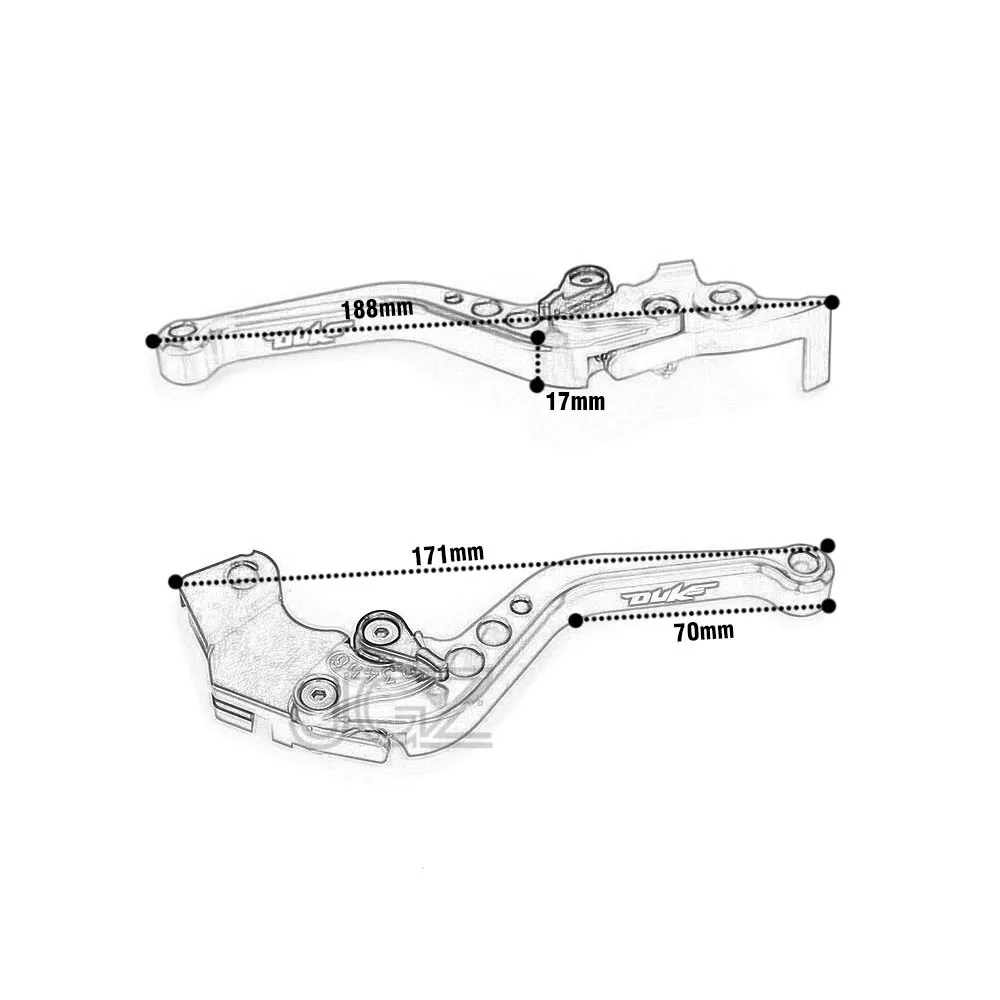 Для KTM Duke 250 390 RC250 2013 2015 2016 RC200 2014 оранжевые CNC алюминиевые мотоциклетные Короткие