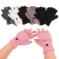 Women Girls Fashion Winter Xmas Warmer Gloves Lady Ladies Hand Wrist Warmer Winter Fingerless Gloves Hot 6 Colors