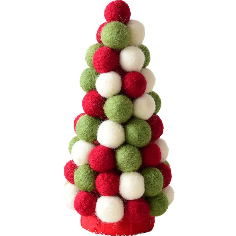Рождественский Органайзер navidad decoraciones para el hogar DIY шерстяные шары настенные