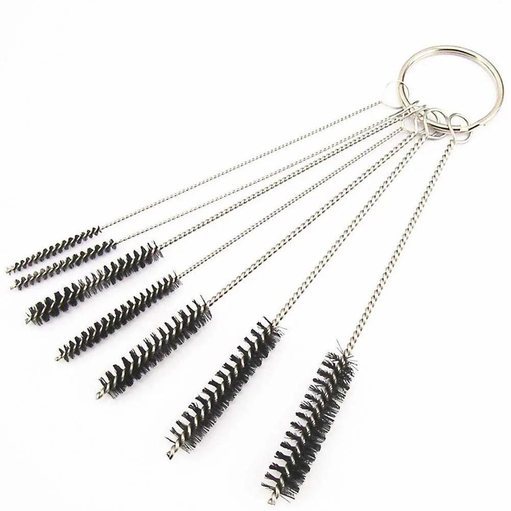 Car Motorcycle Carburetor Jet Dirt Remove Clean Tool 10 Cleaning Needles + 5 Brushes Kits Auto Engine Care Cleaning motorcycle carburetor jets