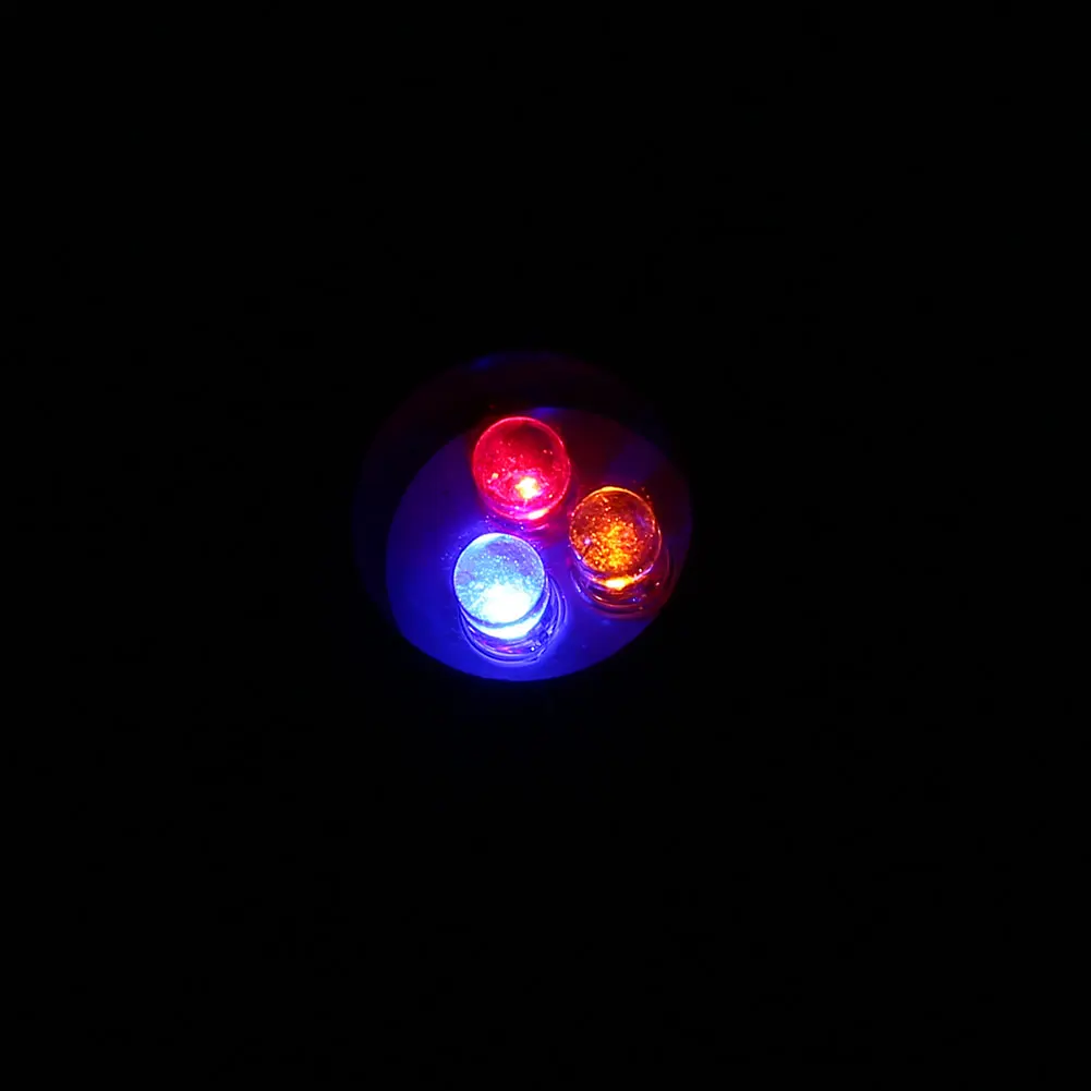 3LED Lamp Stand Base Plastic Crystal Lamp Base Holder Random Color Bulbs