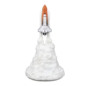 

ICOCO 3D Printing Space Shuttle Lamp A-typed Rocket Lamp USB Rechargeable LED Night Light Decoration Lamp Light For Space Lovers