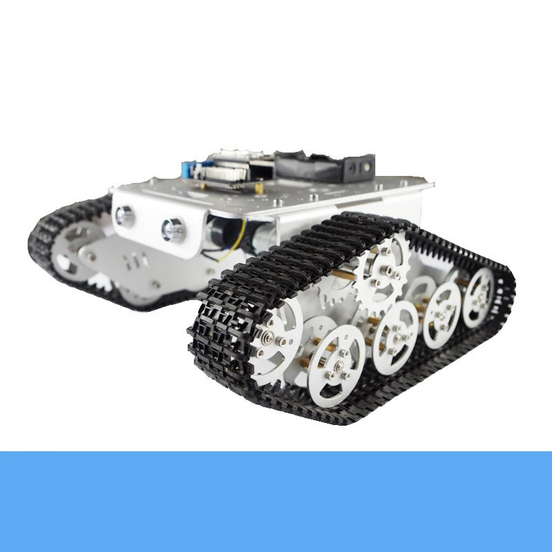 Беспроводной Wi-Fi контроль металлический rc Танк шасси комплект T300 умный гусеничный робот с NodeMCU управление Лер Комплект DC мотор DIY для Arduino