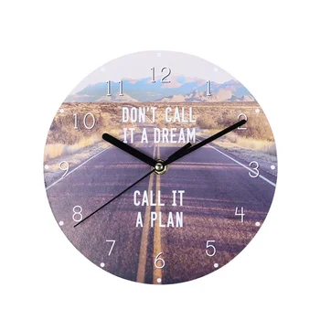 

European Style Creative Wooden Wall Clock Round Digital Dial Nature Wall Clocks For Bedroom Living Room Home Decoration