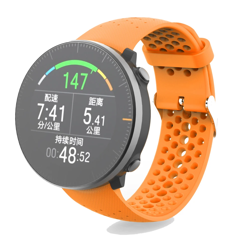 Силиконовый ремешок браслет для Polar Vantage M Смарт-часы ремешок для часов для Polar Vantage M сменный ремешок аксессуары - Цвет: Orange