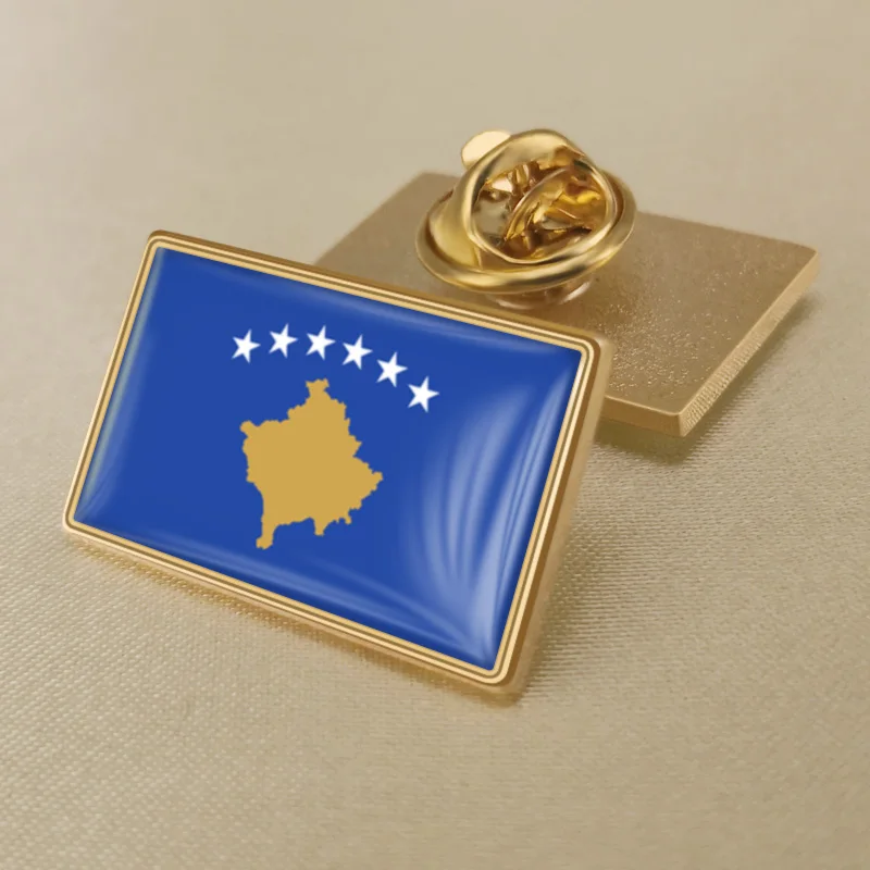 KOSOVO Kosovan Country Metal Flag Lapel Pin Badge *NEW*MIX - Foto 3