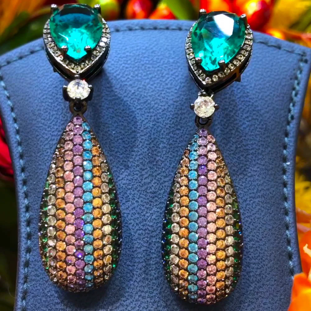 Missvikki boucle d'oreille femme классные черные серьги в виде капель для Для женщин отдыха и