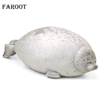

Faroot 2020 Cute Sea Lion Plush Toys 3D Novelty Throw Pillows Soft Seal Plush Stuffed Plush Housewarming Party Hold Pillow