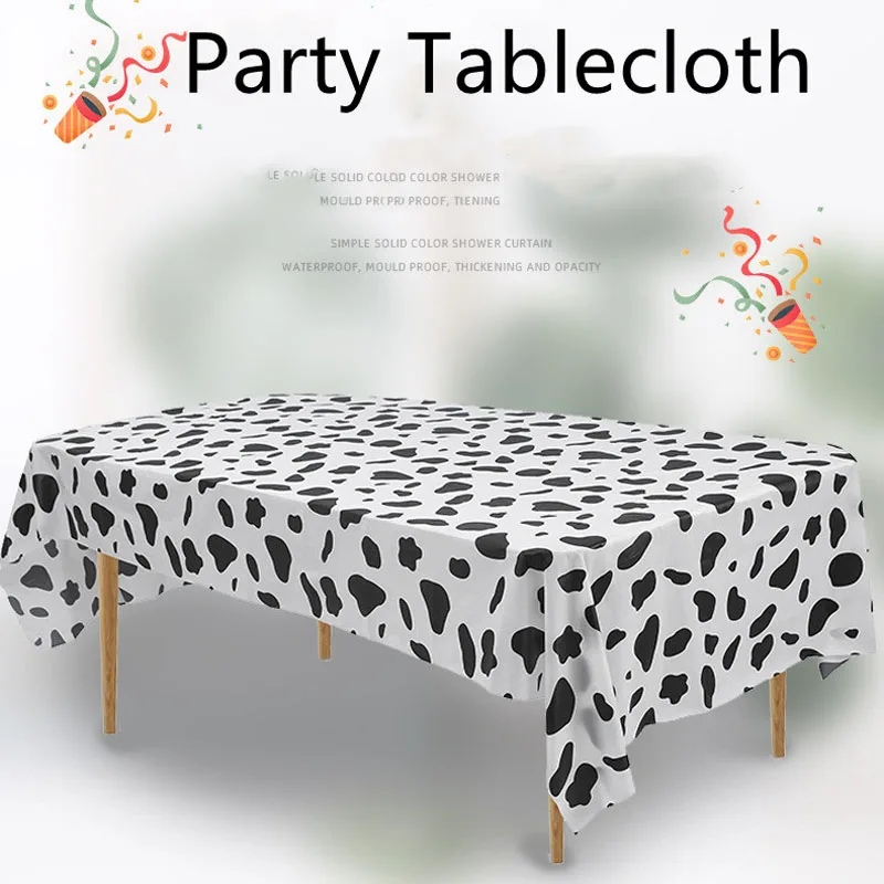 

Household Animal Pattern Rectangle Table Cloth Theme Party Children's Birthday Party Table Cloth Oil-proof Wash-free Tablecloth