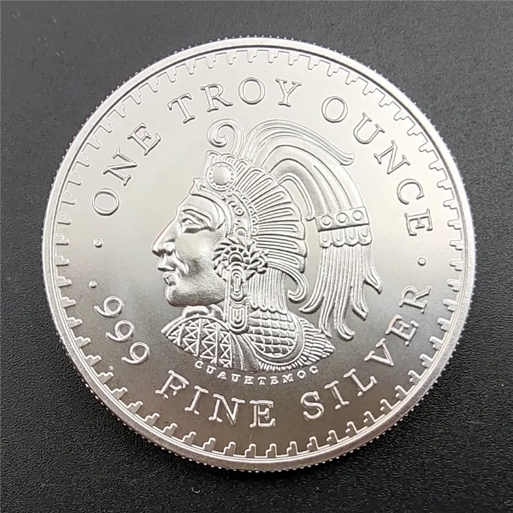 Description Picture 5 of itemOne Troy Ounce 999 Fine Silver Copy America Medal Commemorative Badge Non-currency Mexico Coin   Collectible Blister