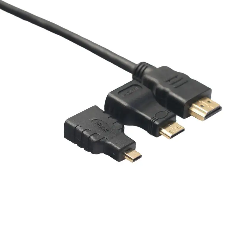 Кабель-адаптер Универсальный кабель HDMI-HDMI/ Mini HDMI / Micro высокого разрешения 1 5 метра