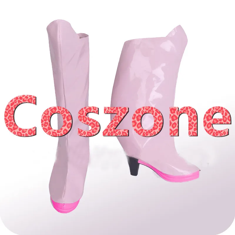 My Hero Academia Boku No Hero Akademia Ochako Uraraka Pink Shoes Cosplay Boots (2)
