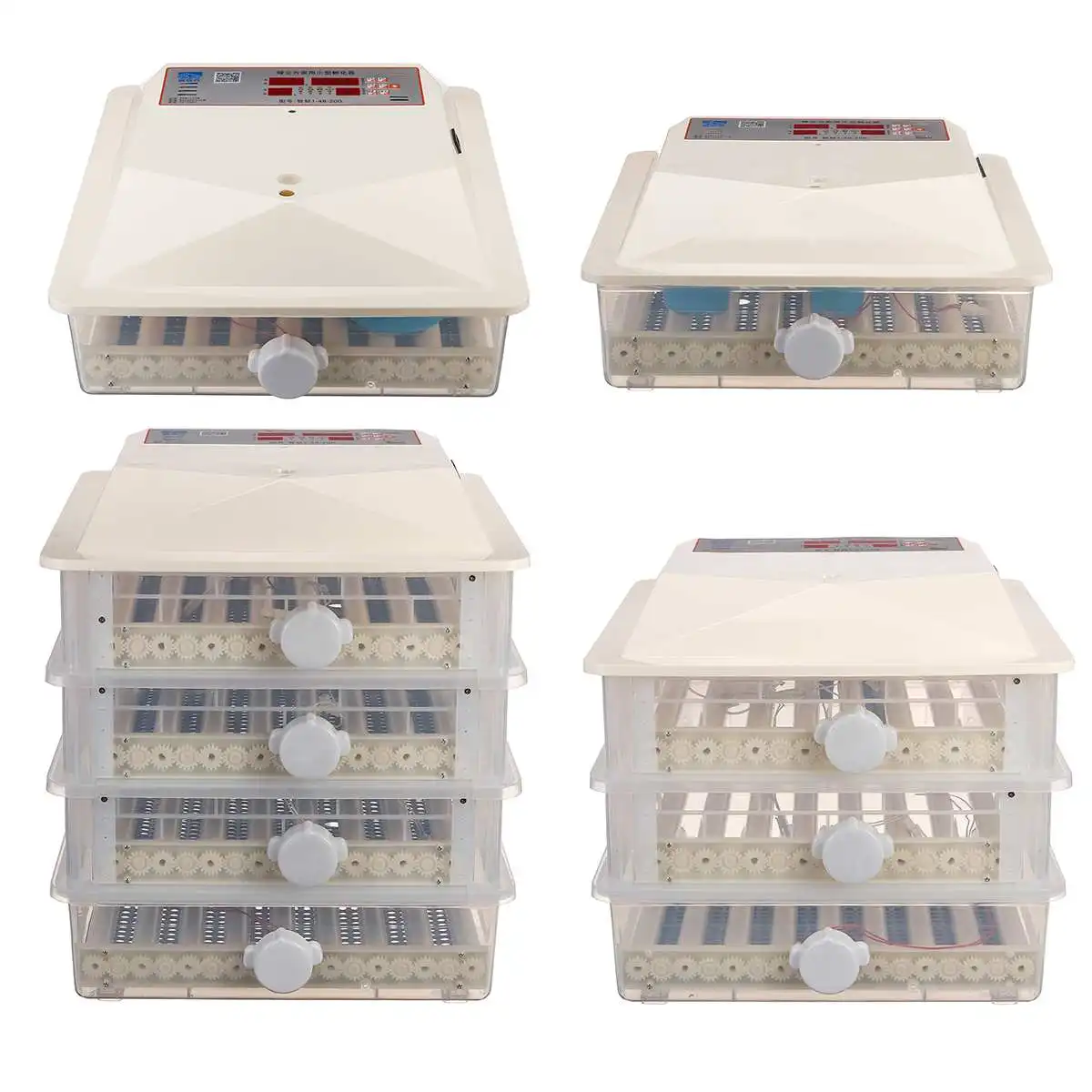 

LED Fully Automatic Incubator 56~196 Eggs Chicken Egg Bird Duck Egg Hatcher Poultry LED Display Auto Turning Incubator Machine